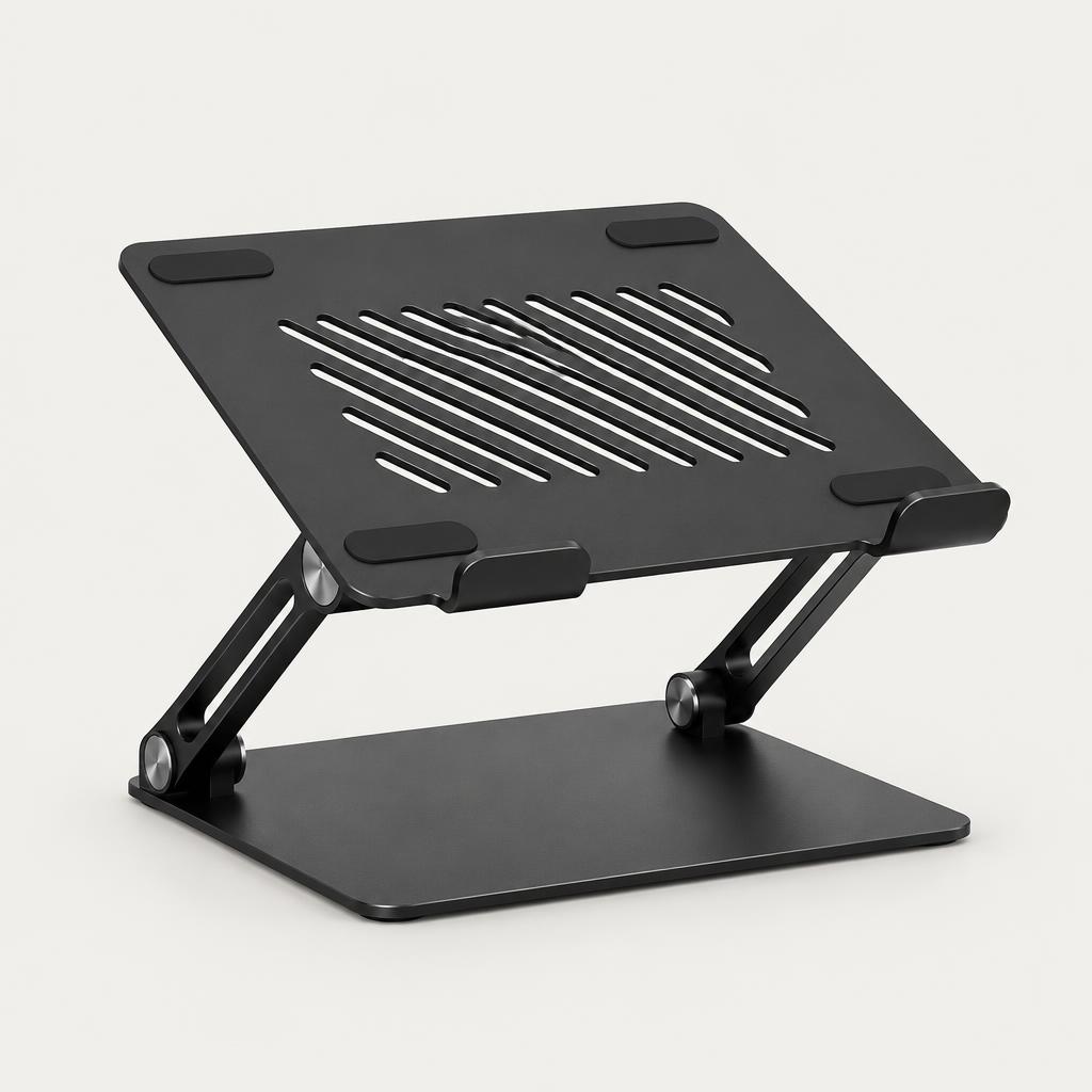 Laptop Stand with Adjustable Height and Cooling Feature