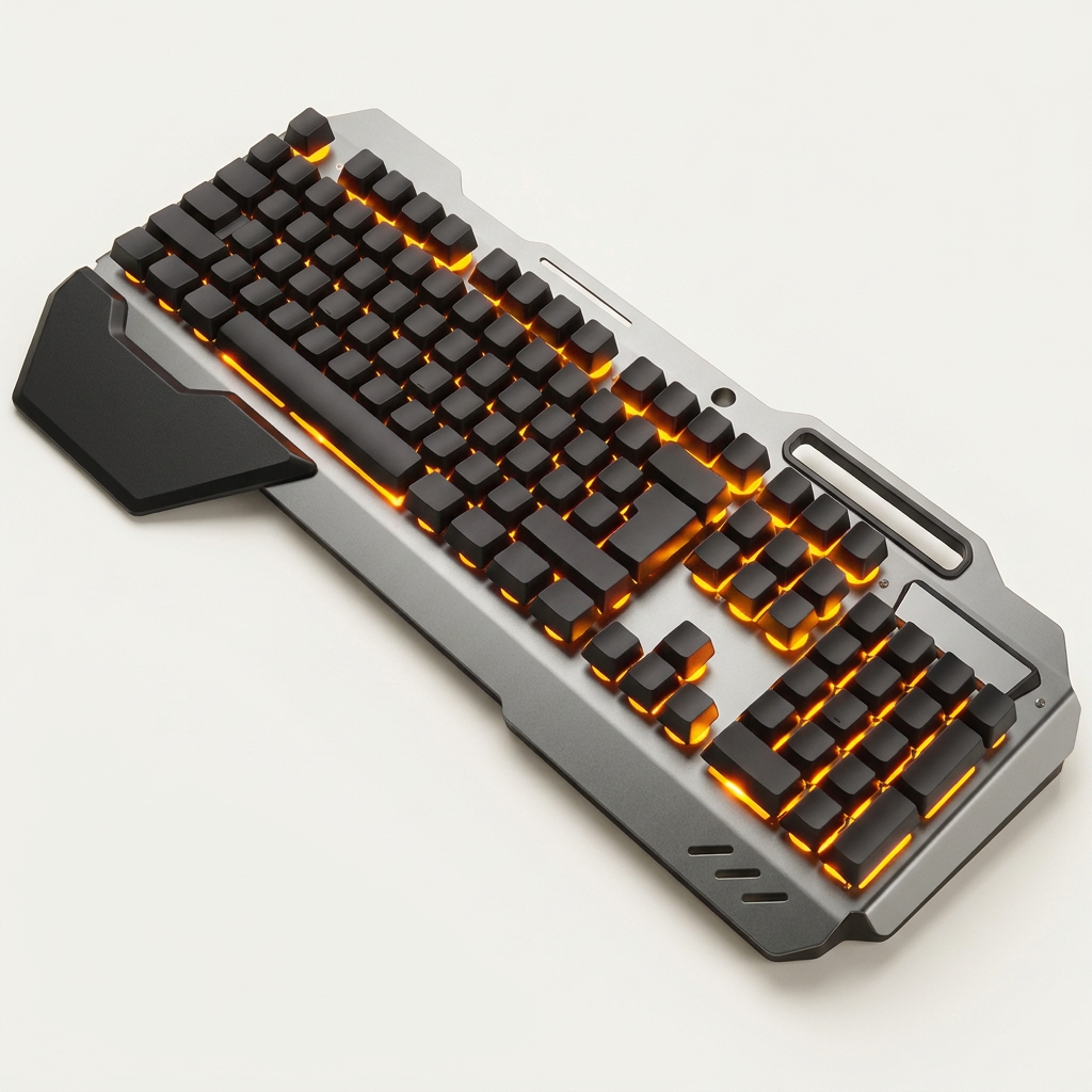 Ergonomic Mechanical Keyboard with RGB Backlight